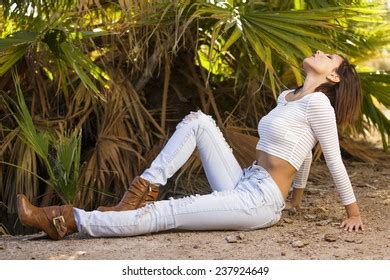 Young hispanic girl in bikini Stock Photos and Images